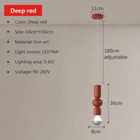 Minimalistische nordische LED-Pendelleuchte für elegantes Interieur