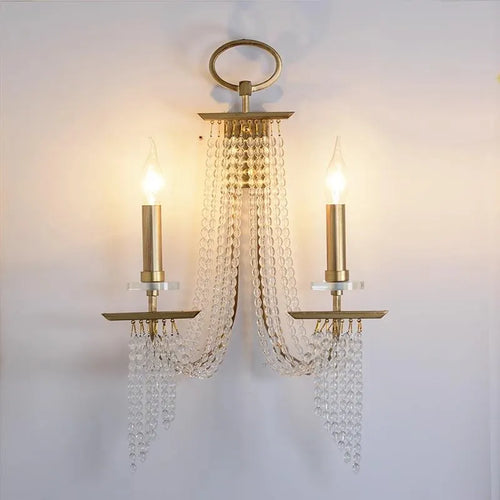 applique murale led décorative en cristal moderne et luxueuse - vue 3 sur 8