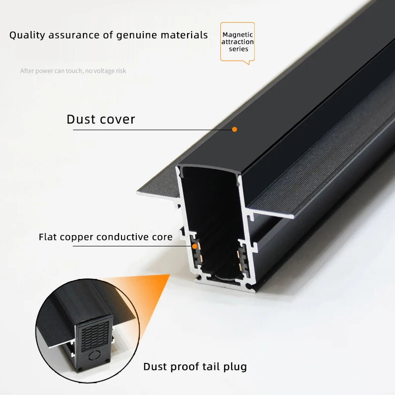lampe led magnétique intensité variable sans bordure rails surface zigbee - vue 6 sur 28