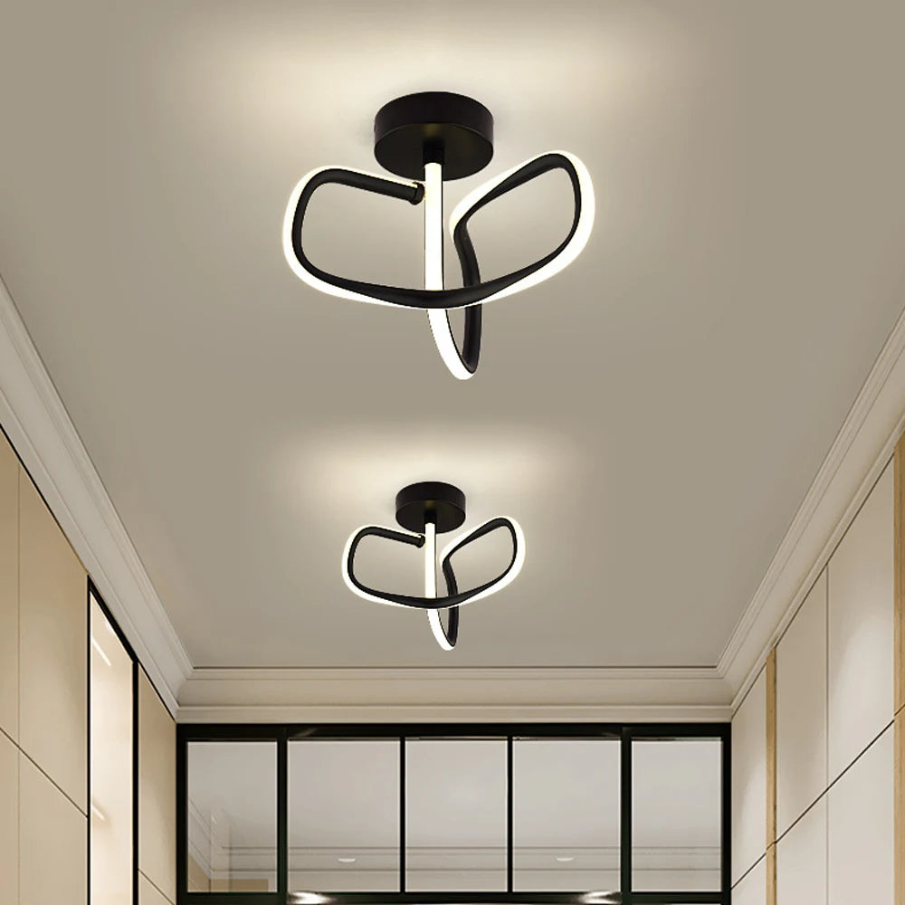 plafonnier led minimaliste pour éclairage intérieur moderne - vue 5 sur 7