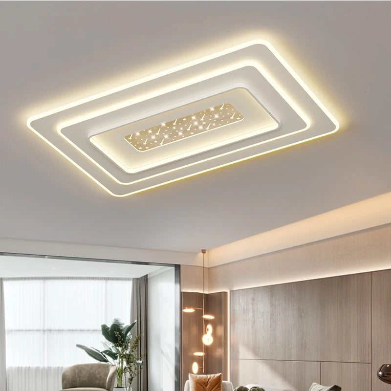 Plafond moderne à LEDs lampe pour chambre cuisine étude éclairage salon luminosité réglable Led plafonnier luminaire - vue 4 sur 16