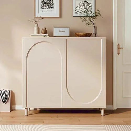étagère à chaussures réglable moderne en bois pour rangement