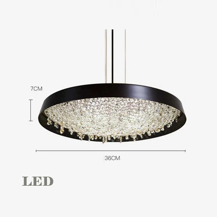 suspension élégante en cristal transparent pour un intérieur moderne - vue 12 sur 12