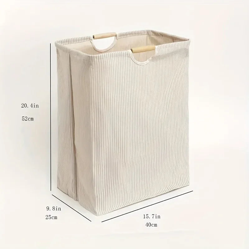 panier de rangement pliable grande capacité avec poignée - vue 6 sur 6