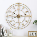 Wrought Iron Wall Clock for Living Room, Home Warm Decoration, Retro Silent Clock