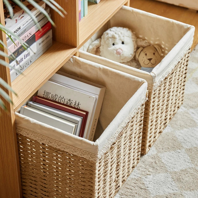 panier de pique-nique en osier pour rangement divers - vue 4 sur 21