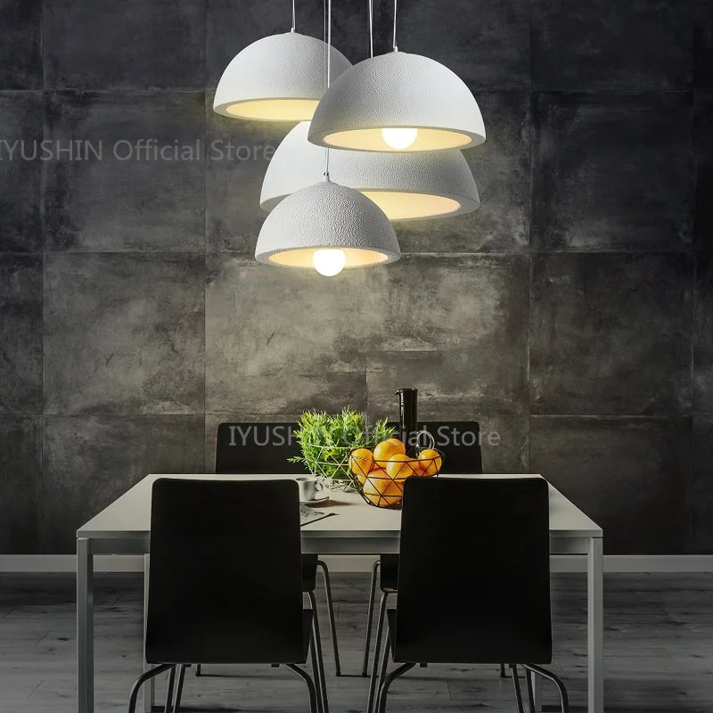 lustre nordique wabi sabi pour décoration intérieure et éclairage suspendu - vue 2 sur 11