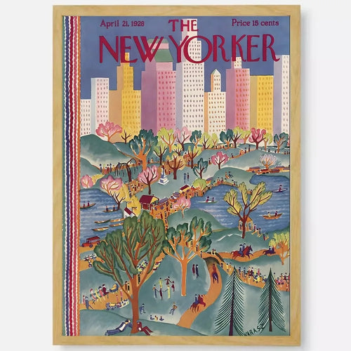 affiche new yorker art mural autocollant étanche décoration esthétique