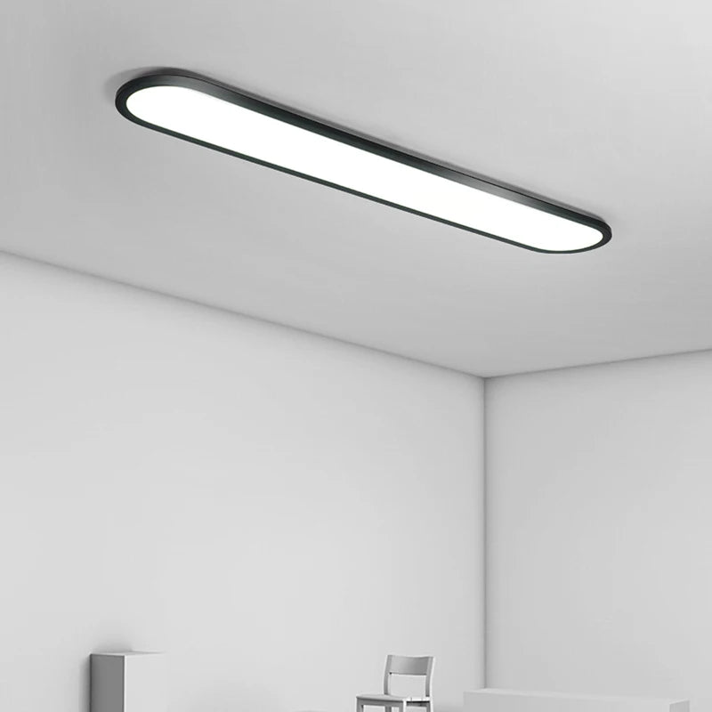 lustre moderne nordique simple led rectangulaire pour bar - vue 6 sur 22