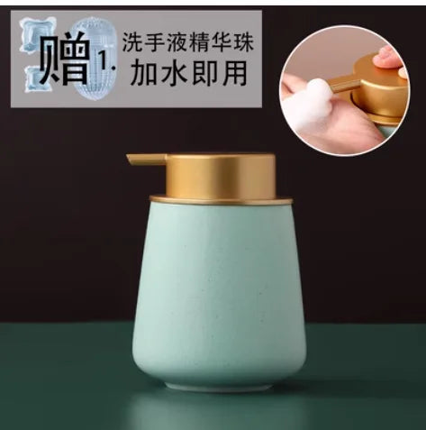 distributeur de savon portable en céramique 400 ml pour soins personnels - vue 26 sur 30