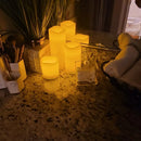 lampe à poser électrique avec bougies sans flamme pour décorations festives