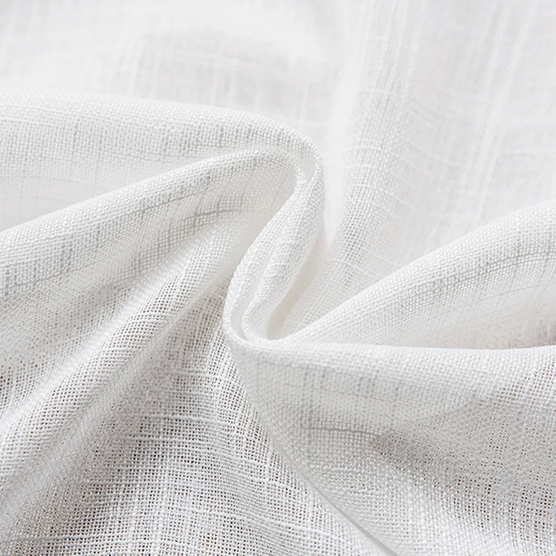 Voilage effet lin style japonais pour salon chambre