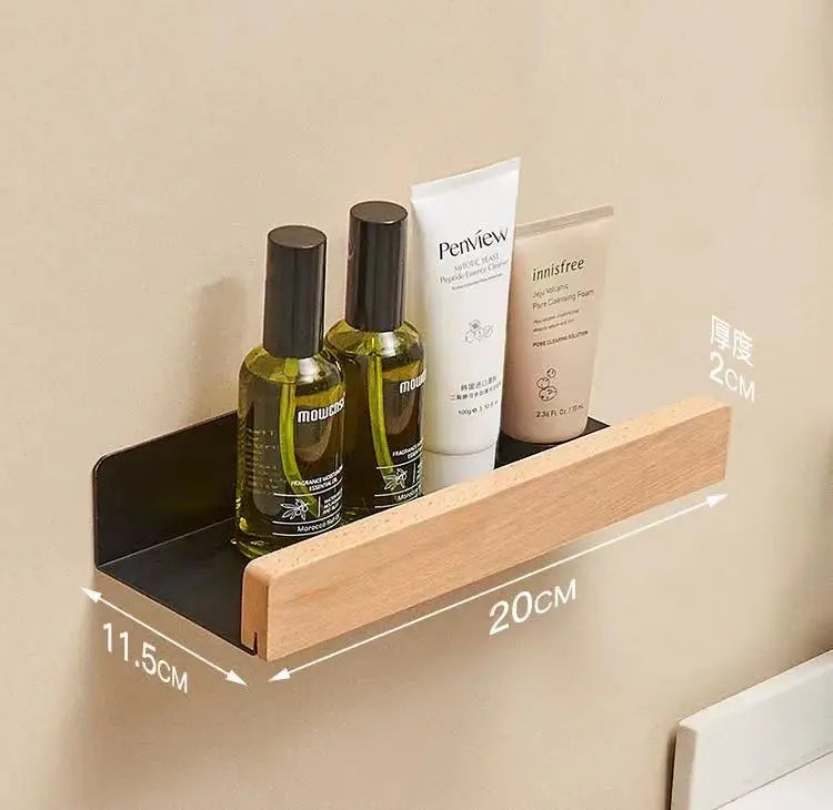 étagère en hêtre étanche pour rangement cuisine et salle de bain - vue 14 sur 20