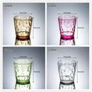Verres incassables acrylique style texture reutilisables fete maison
