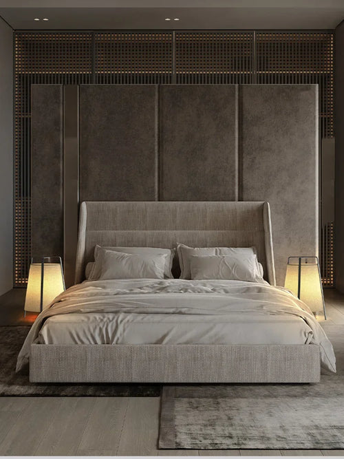 lampadaire japonais en tissu rétro pour décoration intérieure