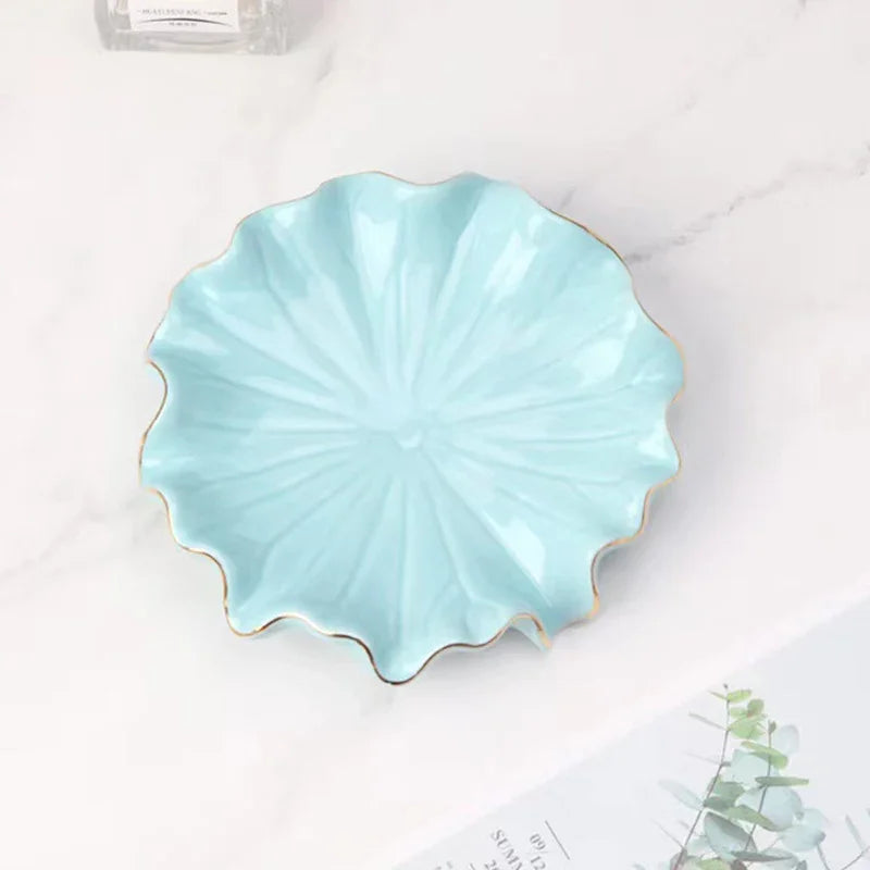 porte-savon en céramique lotus style nordique accessoires salle de bain 2024 - vue 8 sur 9