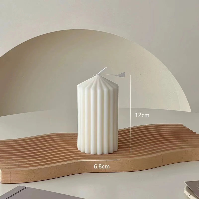accessoires de décoration moderne bougies parfumées géométriques de luxe - vue 8 sur 12