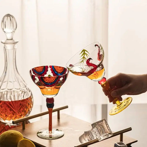Verre cocktail fait main design artistique 330 ml