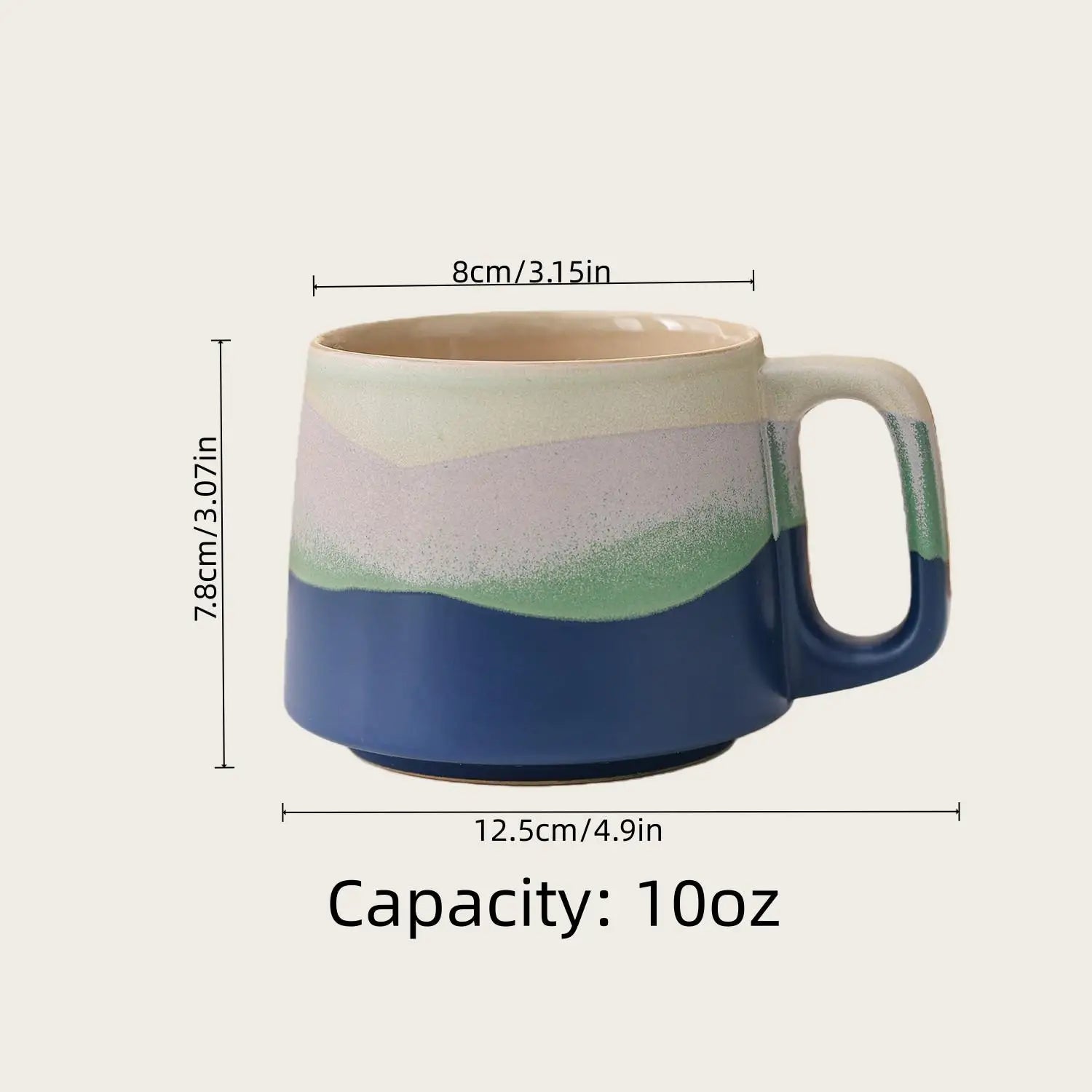 mug en céramique artisanal design élégant moderne - vue 3 sur 7