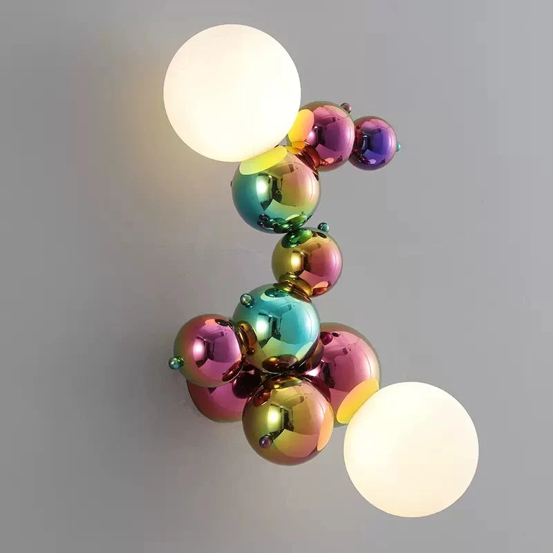 applique murale postmoderne en verre design italien lumineux et créatif - vue 8 sur 8