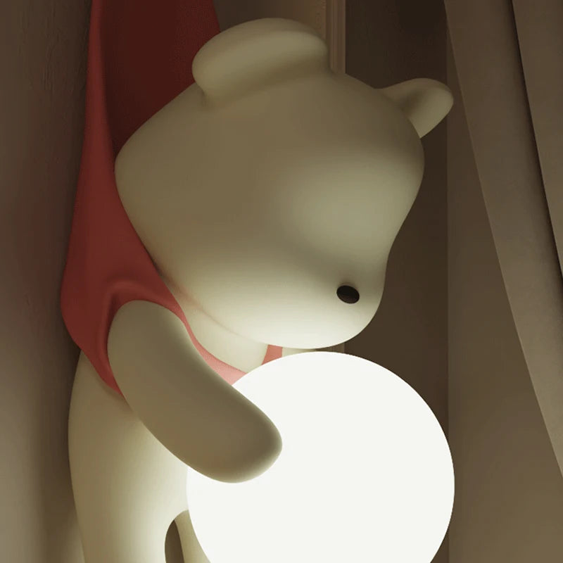 applique murale nordique décorative en résine en forme d'ours pour maison - vue 6 sur 7