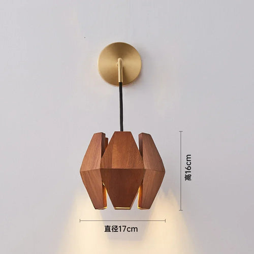 Kronleuchter aus massivem Holz im Vintage-Stil für die Innendekoration - vue 9 sur 9