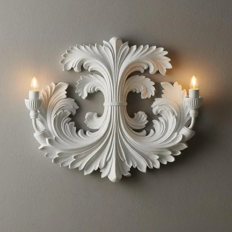 applique murale rétro en plâtre gaufré pour un éclairage original - vue 4 sur 7
