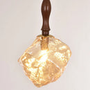 lustre en verre forme bloc de glace pour éclairage divers et