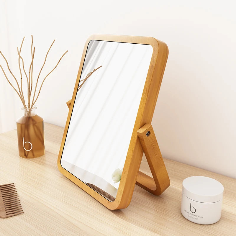 miroirs décoratifs vintage en bois pour décoration intérieure