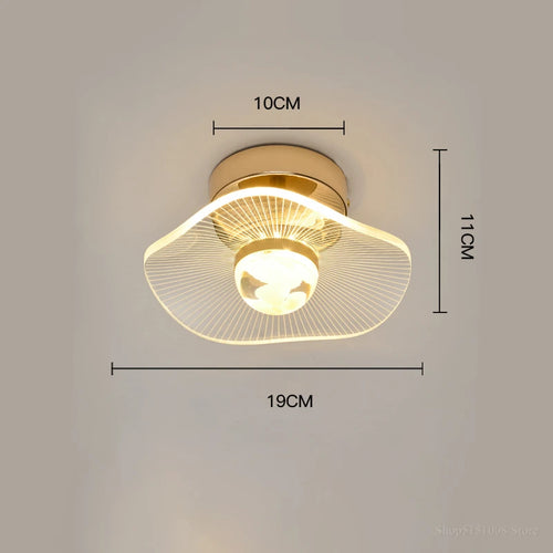 Moderne LED-Deckenleuchte im nordischen Design für Innenbereich und Balkon - vue 14 sur 13