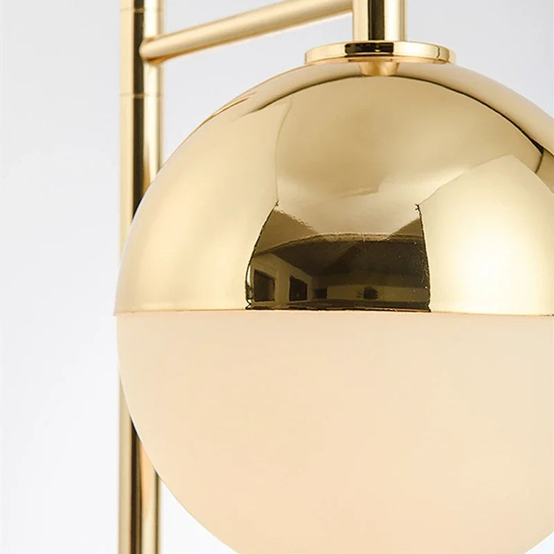lampe de table moderne en fer doré luminaire décoratif d'intérieur - vue 5 sur 6