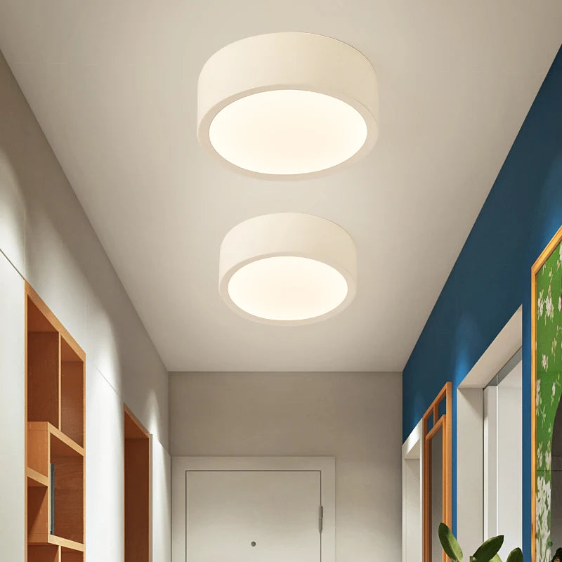 Minimalistische LED-Deckenleuchte multicolour dekorative Innenleuchte rund oder quadratisch - vue 4 sur 14