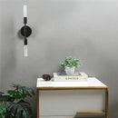applique murale modernes minimalistes en verre 2 têtes