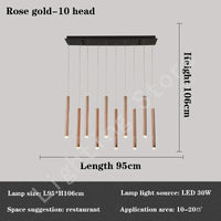 lustre moderne de luxe nordique pour loft bar restaurant