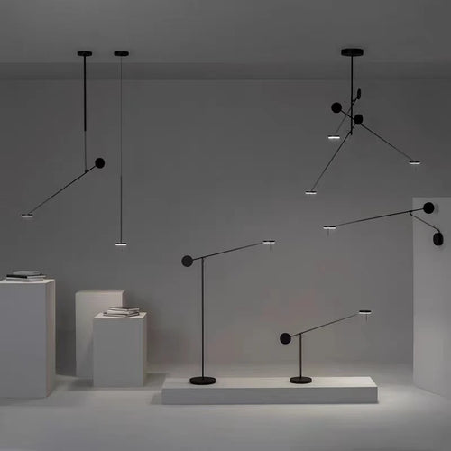 Minimalistischer LED-Stehleuchte Rotierbar Leselampe Stehend - vue 3 sur 14