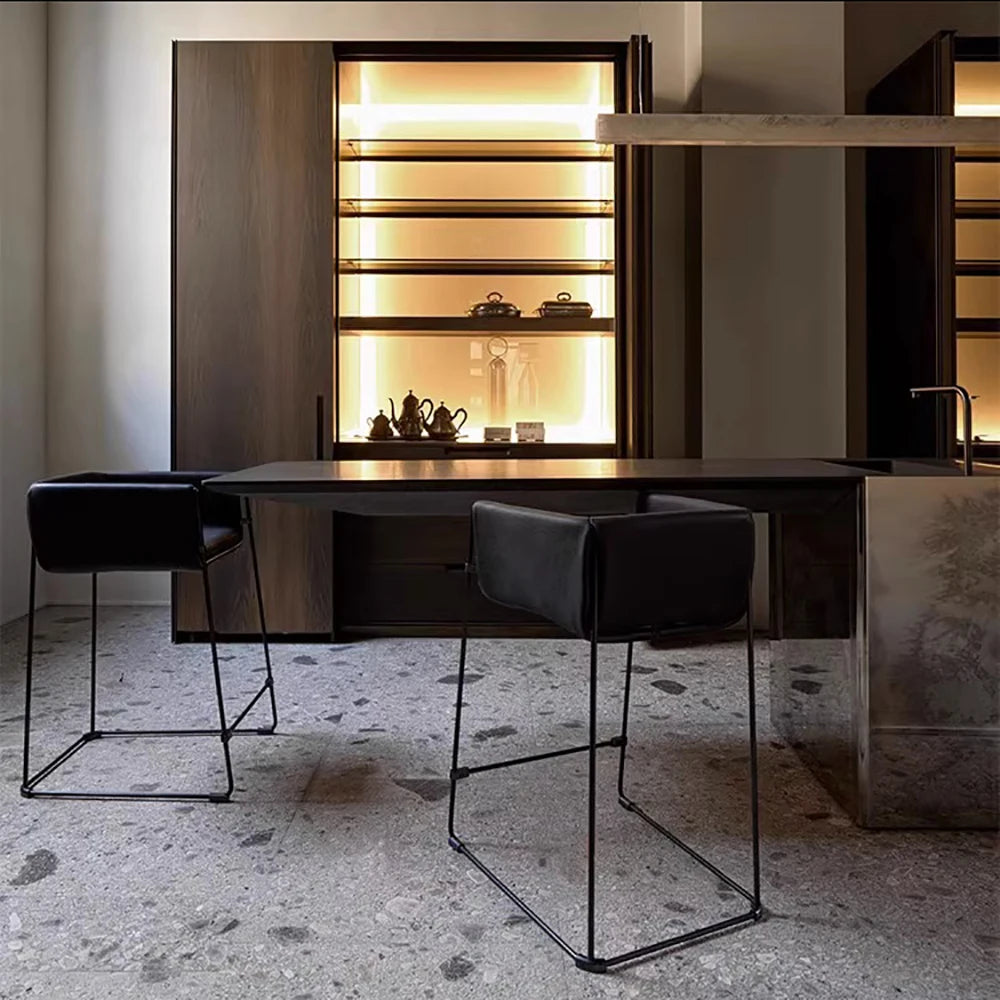 lustre led moderne minimaliste imitation marbre haut de gamme - vue 3 sur 14