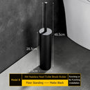 porte-brosse mural en acier inoxydable durable sans perforation