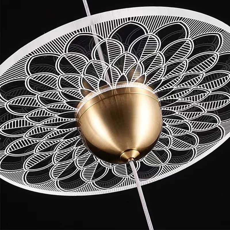 lustre moderne pour escalier design nordique simple et élégant - vue 6 sur 21
