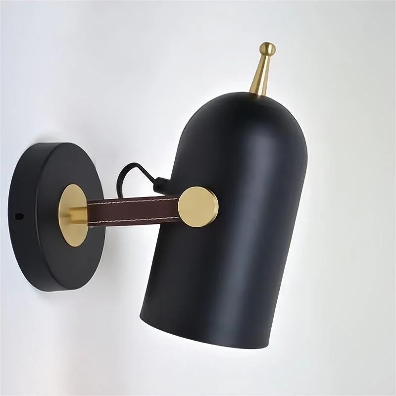 applique murale nordique créative en cuir luxe - vue 6 sur 7
