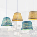 Moderne LED-Pendelleuchte aus Rattan für kreative Innenräume