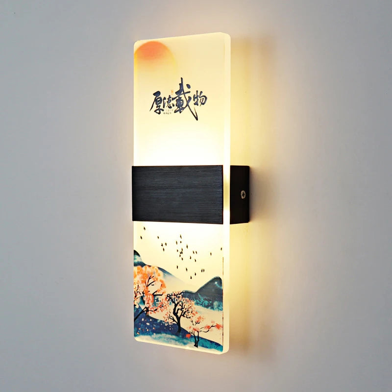 applique murale japonaise en acrylique pour décoration moderne - vue 8 sur 14
