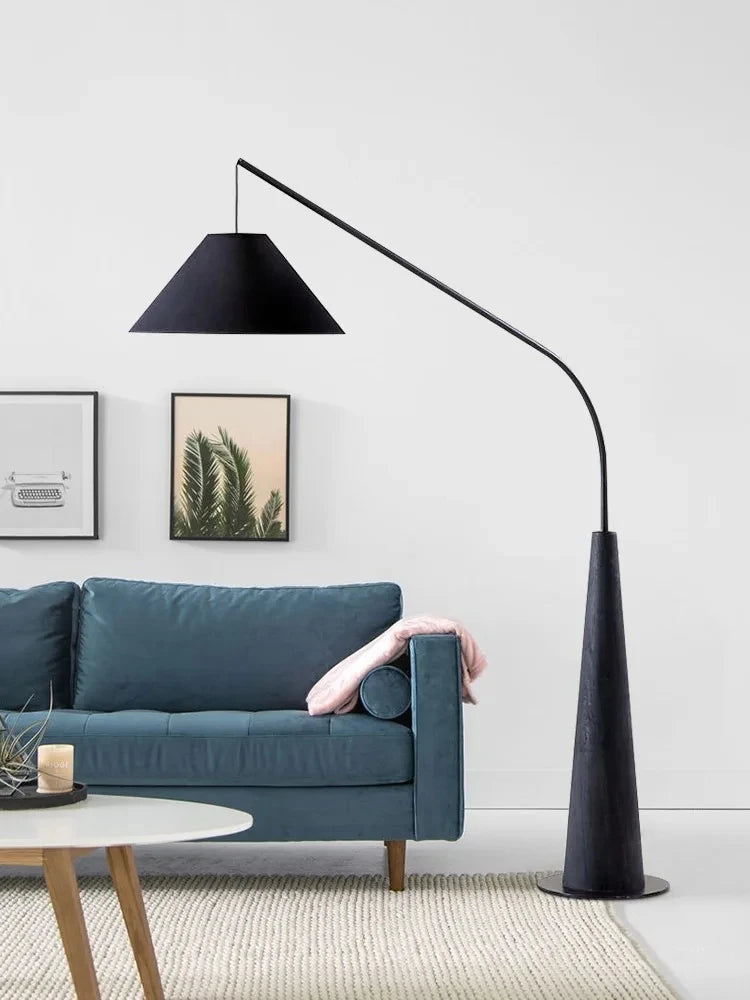 lampadaire nordique moderne créatif avec télécommande décoration intérieure - vue 3 sur 8