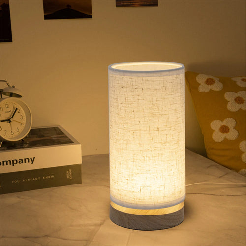 Tischlampe aus Massivholz im warmen und schlichten Stil - vue 3 sur 5