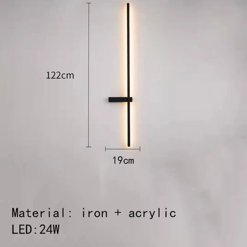 LED-Wandleuchte minimalistisch mit künstlerischem Design
