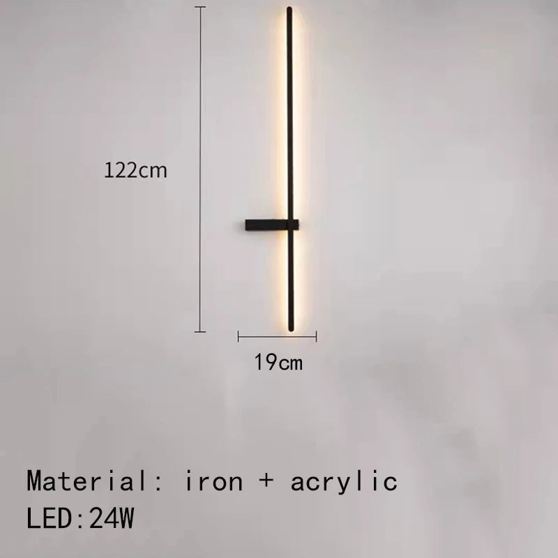 applique murale led minimaliste design artistique