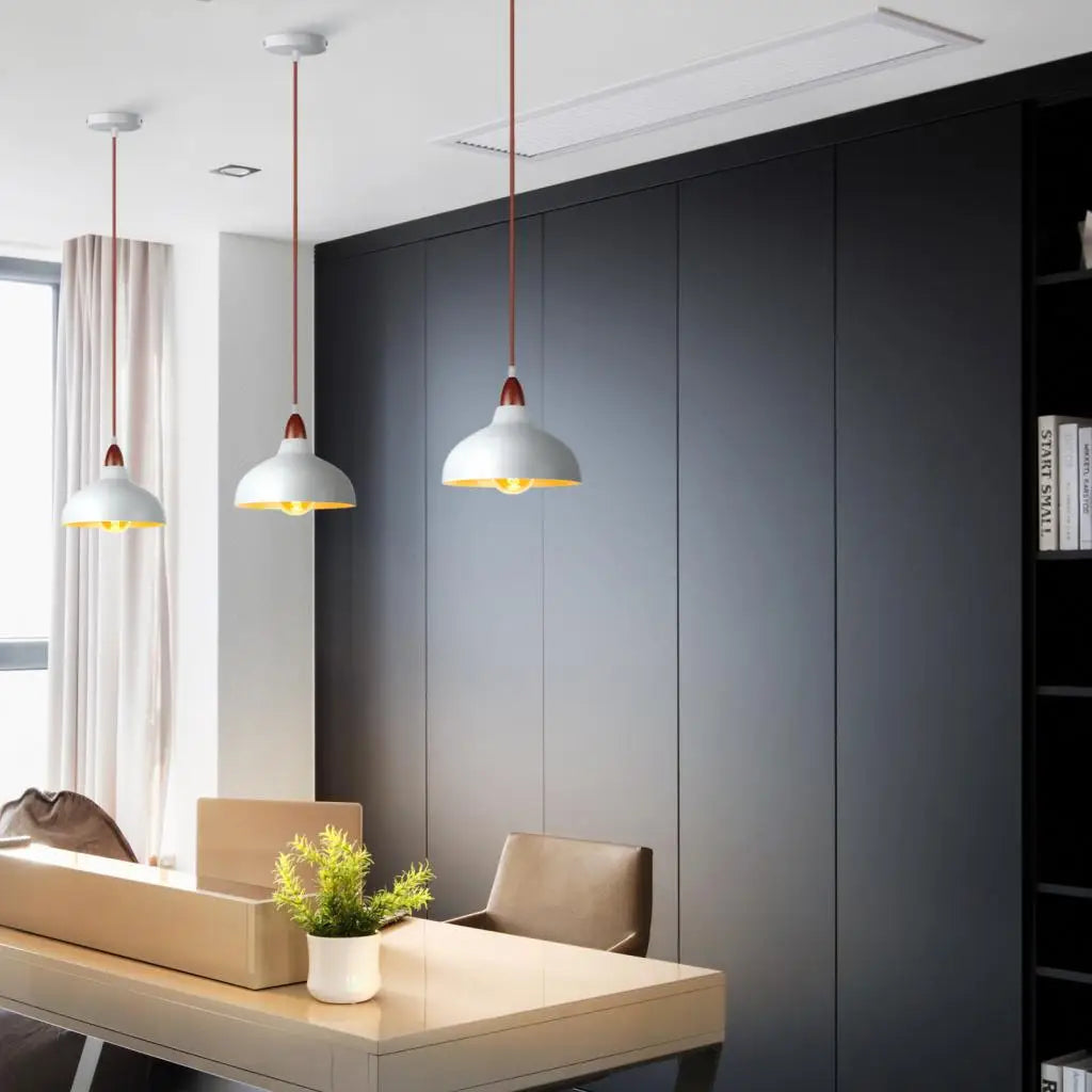 Suspension nordiques lampes suspendues industrielles lustre éclairage intérieur pour salon salle à manger cuisine décor lampara techo LED - vue 6 sur 10