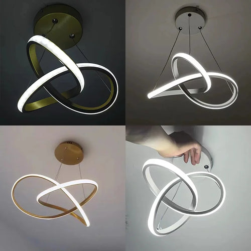 lustre led design créatif simple pour décoration intérieure moderne