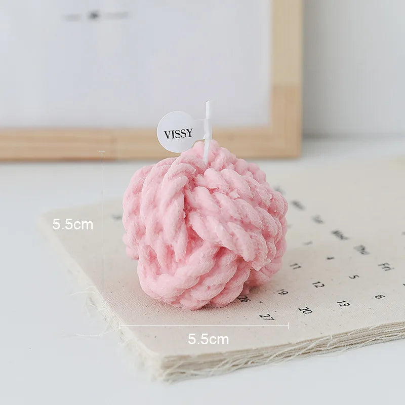 bougie parfumée en forme de boule en cire de soja décorative et mignonne - vue 10 sur 14