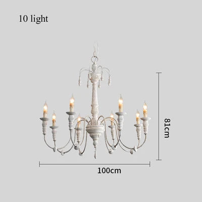 lustre en bois massif pour décoration intérieure et éclairage - vue 8 sur 10