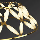 Sandyha Lustres minimalistes modernes creux papillon fleur suspension Design de luxe salon salle à manger chambre lampe à la maison